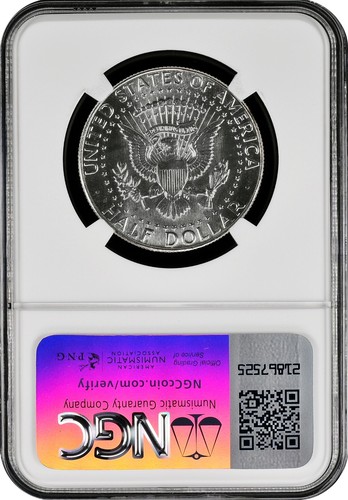 1970-D KENNEDY US Half Dollar, MS66 by NGC, PROOF LIKE, EXQUISITE & RARE! - Picture 9 of 10