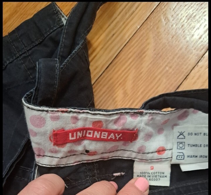 Union Bay Cropped Cargo Pants Jr's Black 