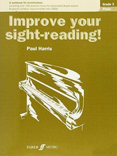 Improve Your Sight-Reading Piano Grade 3 ABRSM Music Workbook Paul Harris --