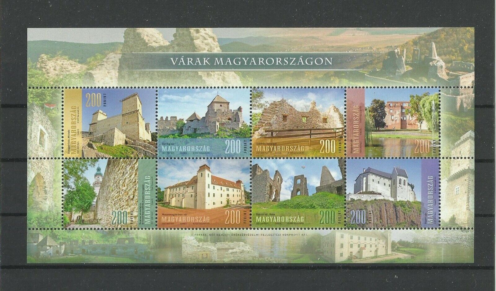 2774.Hungary sale 2021 CASTLES Recommendation IN HUNGARY MNH Postfrisch BL II