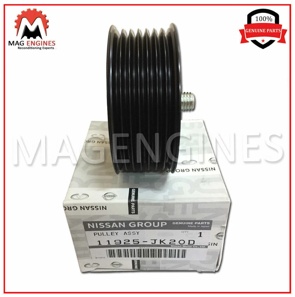 11925-JK20D CONJUNTO DE POLEA LOCA ORIGINAL OEM PARA 370Z INFINITI Q50 Q60 QX50 QX70 Foto 3 de 4