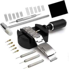 Watch Link Removal Kit, Watch Band Sizing Tool for Watch Strap Adjustment, Wa...
