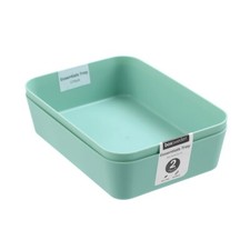 2PK Box Sweden 18cm Essentials Storage Tray Kitchen Display Home Storage Asstd
