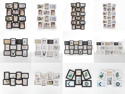 Großer Collage-Bilderrahmen mit mehreren Blenden hält 6/8/12/18 Fotos 4 x 6, 5 x 7 Zoll