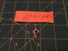 Sterling Red Birthstone Boy  - Charm Pendant January