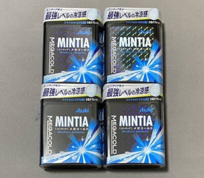 ASAHI MINTIA Strong Breath Mints Mega Cold x 4 Pcs Japanese Mint