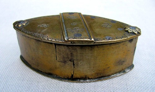 RARE ANTIQUE TRICK OPENING HANDMADE FOLKART SNUFF BOX LATE 1700s~EARLY 1800s - Picture 9 of 17