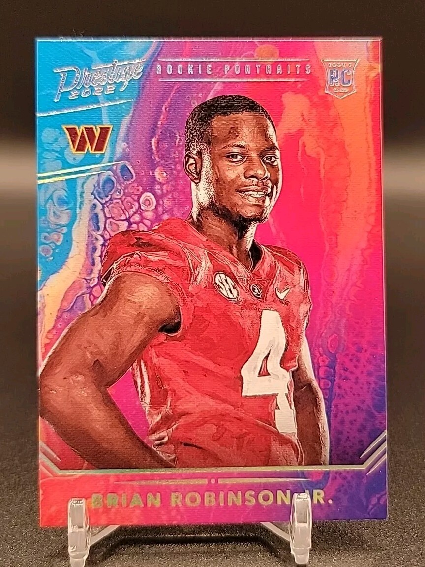 2022 Panini Prestige Brian Robinson Jr. Rookie Portraits Canvas SSP RC Case Hit
