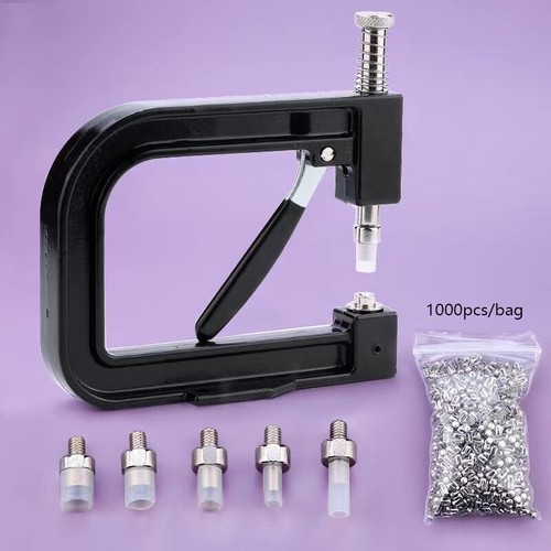 Beading Machine Pearl Inlay Clothing Tools Rivet Repair Clothing Bag Device Set - Picture 38 of 39