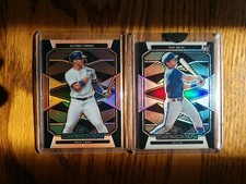 2020 Chronicles Obsidian Etch Orange /50 Gleyber Torres #47 & Nick Solak RC