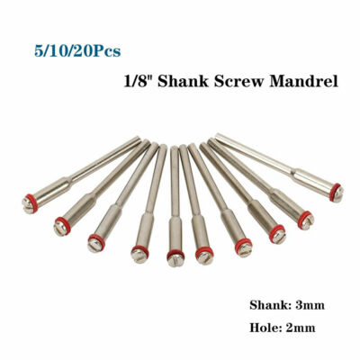 10Pcs Screw Mandrel 3mm Shank Cut-off Wheel Holder Dremel For Rotary Shaft Tool