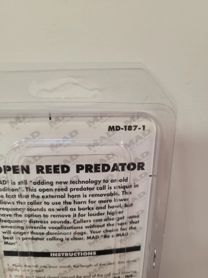 Flambeau Open Reed Predator Call Rabbit Squeak MD-187 - Great Range of Sounds - Image 4 of 4