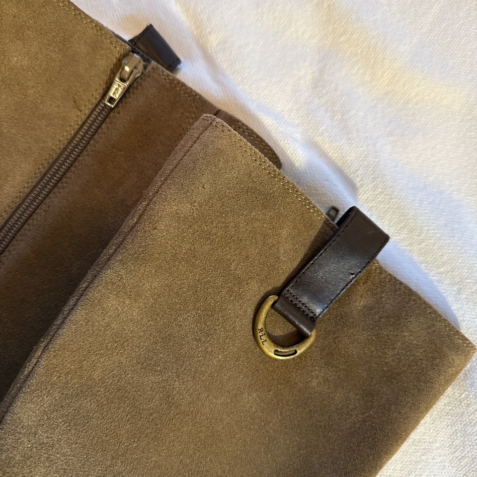 Lauren Ralph Lauren Suede Riding Boots eBay