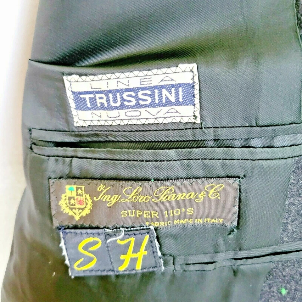 Chaqueta Blazer Abrigo Deportivo A Medida Loro Piana Para Hombres Super 110's Lana EE. UU. Talla 46L Foto 2 de 4