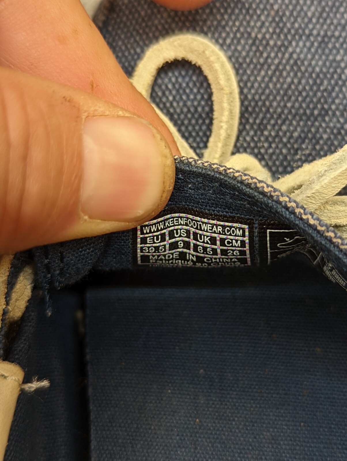 Scarpe da barca Keen donna Catalina tela pelle misura 9 mocassini 1008613 blu