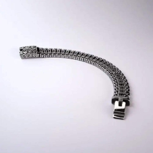 breite Armkette mit Ornamenten - Bild 9 von 15