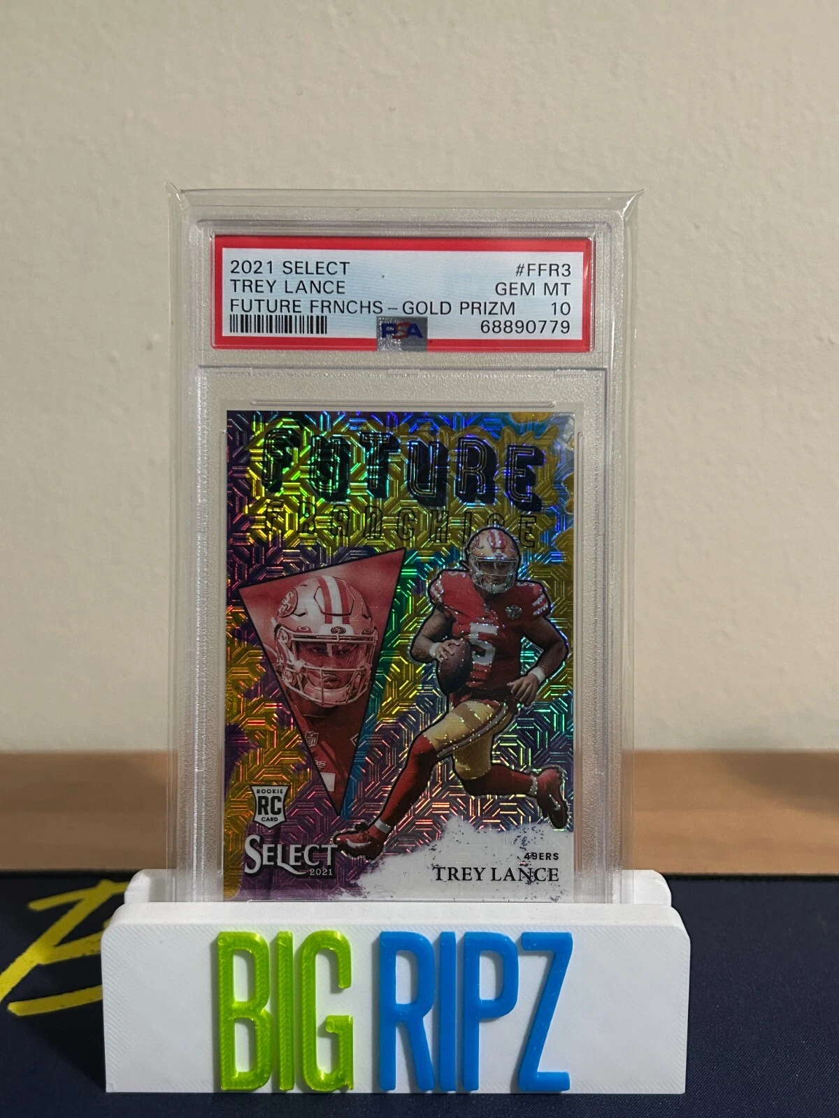 Trey Lance Panini Select Future Franchise #FFR3 Gold Prizm