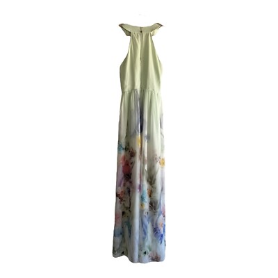 Ted Baker Mint Green Multi Beula Sugar Sweet Floral Maxi Dress (US SIZE 6) 