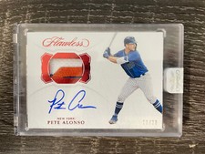 Pete Alonso 2019 Panini Flawless Multi Color Patch Autograph Rookie # 11/20