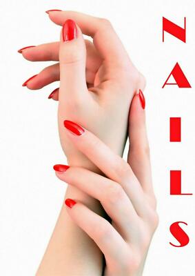 SALON SPA HEALTH BEAUTY NAILS MANICURE POSTER PRINT A4 260GSM