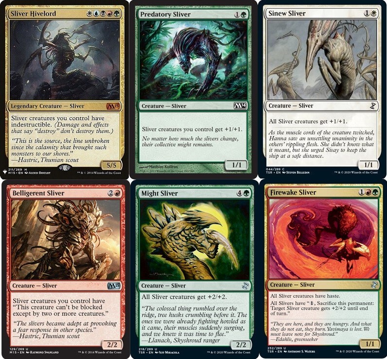 マジック：ザ・ギャザリング MTG commander Slivers deck (100 cards) MTG Commander Deck Box: Sliver EDH 100 Card (120SS) With Top
