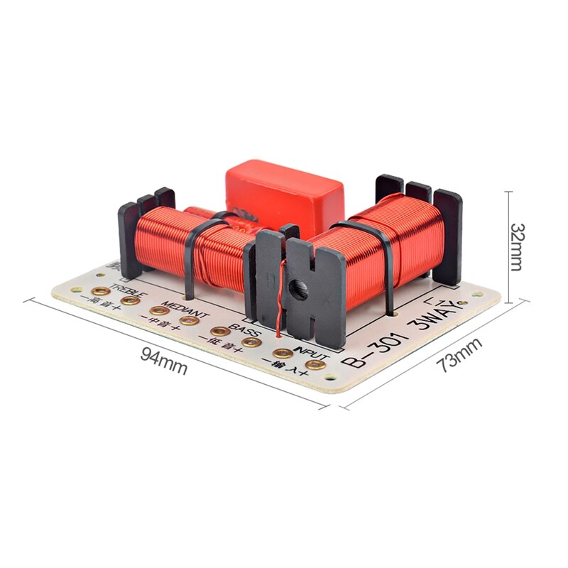2x 200W 4-Wege Lautsprecher-Crossover – Für HiFi & Heimkino, Mit 2x Hochton, 1x Mittelton, 1x Bass