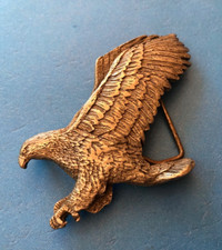 Golden American Eagle Belt Buckle