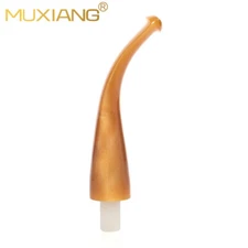 9mm Filter Acrylic Mouthpiece Stem Briar Tobacco Pipe DIY Bent Curved Taper Stem