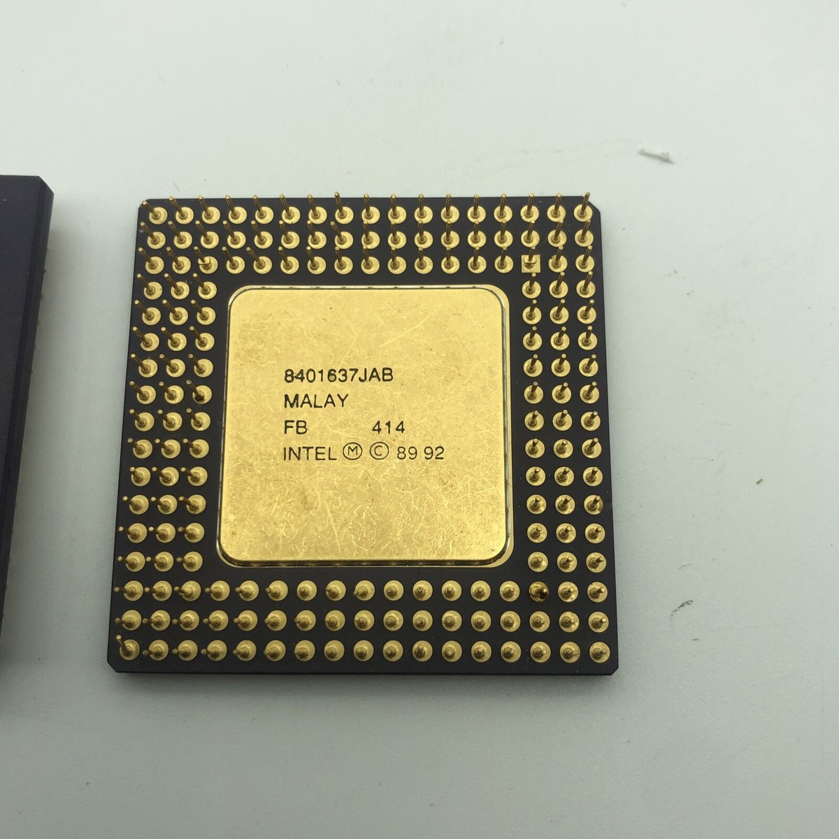 INTEL 486SX 25mhz CPU Processor A80486SX-25 1989 Vintage