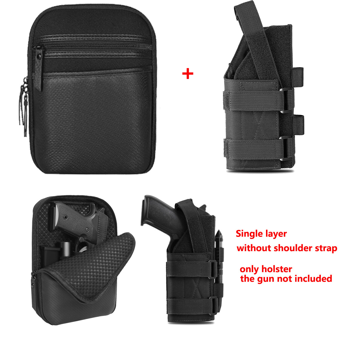 Jual Tactical Shoulder Est Bag Pistol Holster Concealed Carry Sling Crossbody Range Gun Convertible Backpack For Hunting Camping I.1646397219
