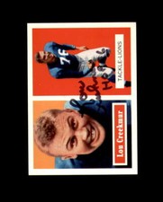 Lou Creekmur Hand Signed 1957 Topps Archives 1994 Detroit Lions Autograph