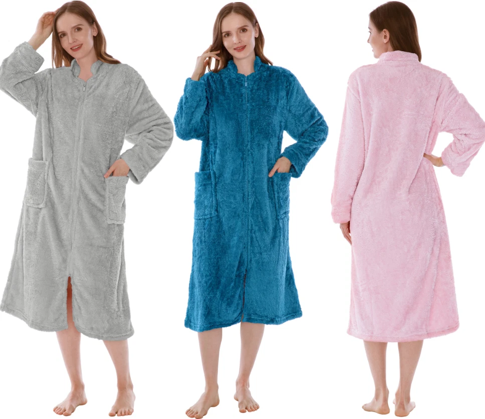 Womens Full Length Robe In Women's Sleepwear & Robes for sale - eBay