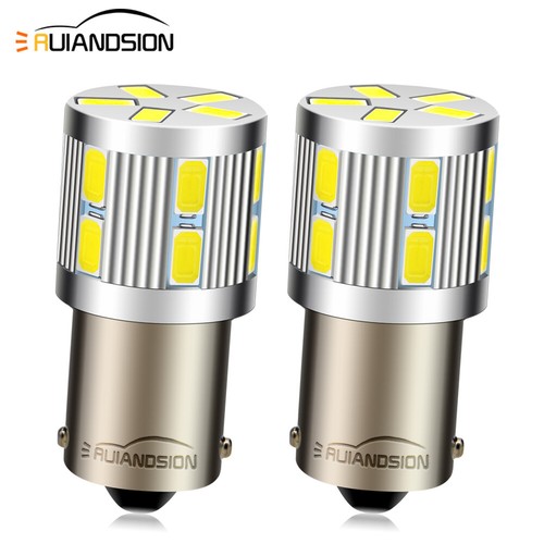 2pcs 1156 BA15S 5630 17 LED Globe d'ampoule de clignotant 6V Non polarité Blanc - Bild 1 von 8