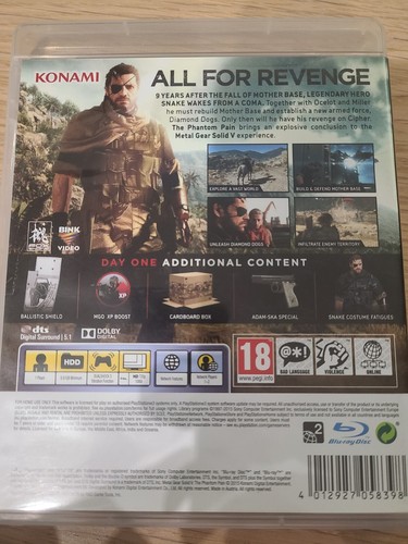 SONY PS3 METAL GEAR SOLID V THE PHANTOM PAIN MULTILINGUA COMPLETO - Foto 2 di 4
