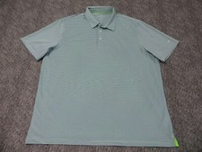 Maelreg Performance Golf Polo Shirt Mens 3XL Short Sleeve Striped Purple Mint