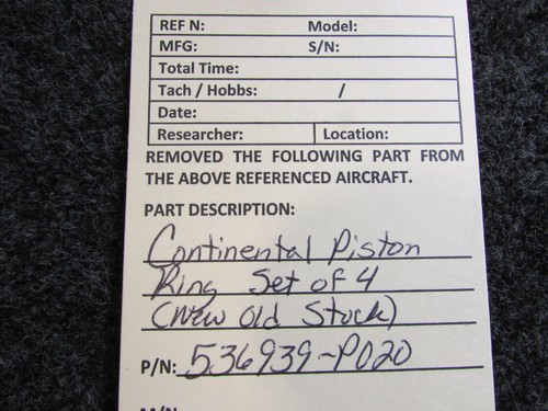 536939-P020 Continental Piston Ring Set of 4 (New Old Stock) - Picture 15 of 15