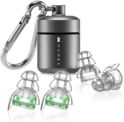 Mumba Reusable High Fidelity Ear Plugs, 24dB Advanced Filter Tech Ear Protection
