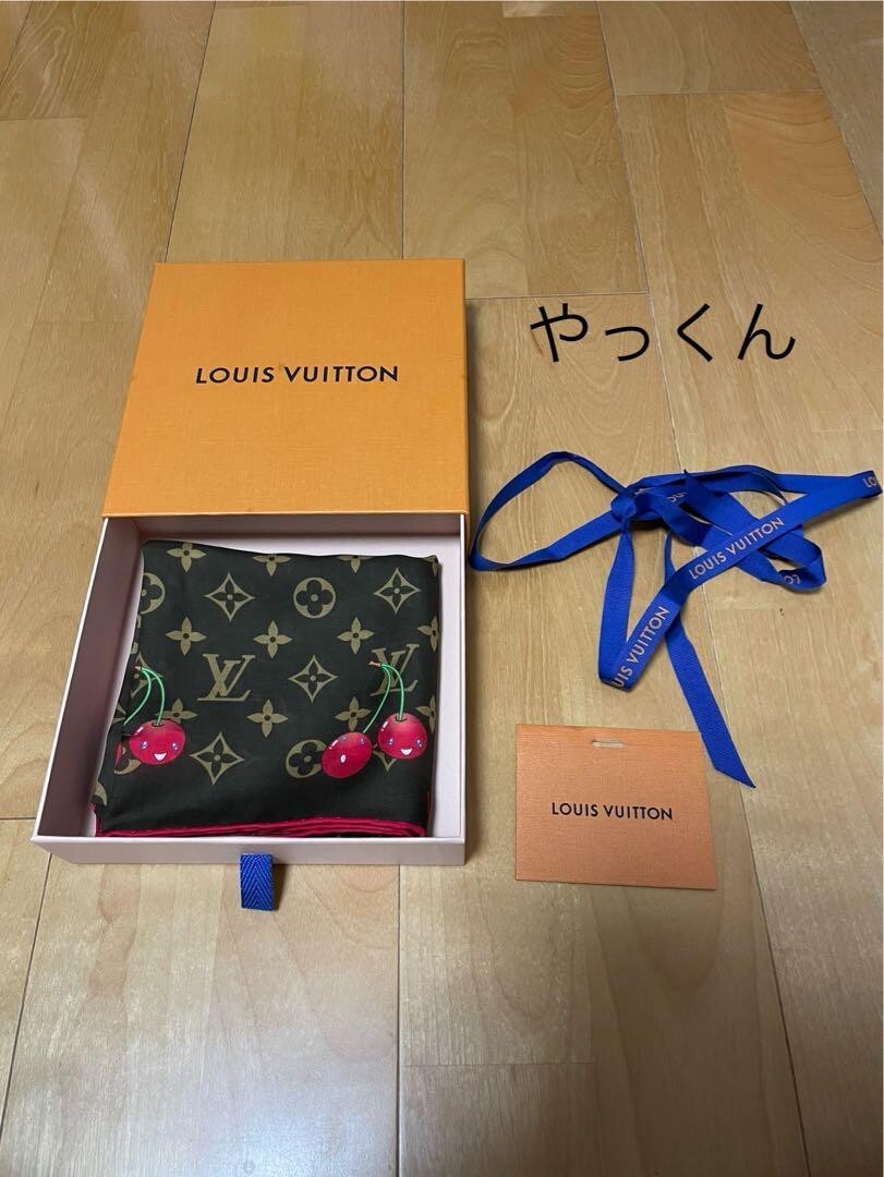 コラボ♪【LOUIS VUITTON x 村上隆】Monogram Cerise Square 55 Louis Vuitton x Takashi Murakami Carre 55 Monogram Cherry