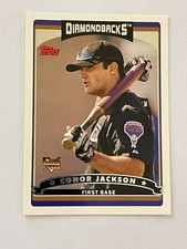 2006 TOPPS CONOR JACKSON #637 ROOKIE 1B ARIZONA DIAMONDBACKS BASEBALL CARD. rookie card picture