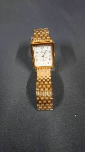 Montre watch quartz Q&Q superior neuf new doré square rectangle bracelet acier - Picture 3 of 6