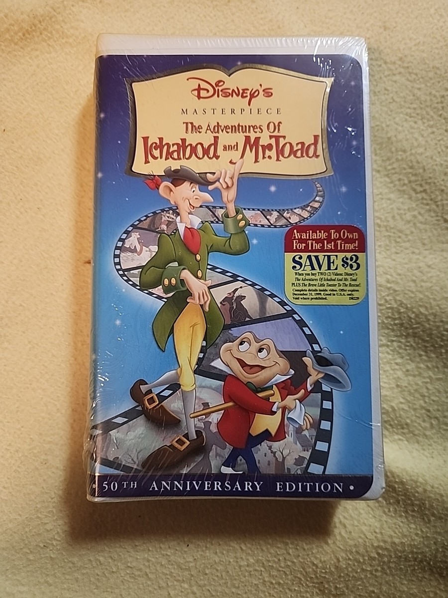 T AND T　Vol.3　VHS The Adventures Of Ichabod and Mr. Toad 50th Anniversary Ed. VHS