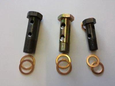 TYAGI RACING Double Banjo Bolts Various Size Copper Washer M8 M16 M18 1/4 Inch BSP Fuel
