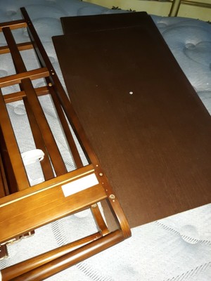 oak baby changing table