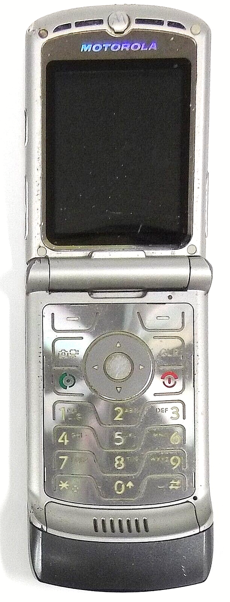 Motorola RAZR V3a - Gray and Silver ( Alltel ) Very Rare CDMA Flip
