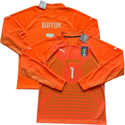 2014/15 Italy Authentic Orange Goalkeeper Jersey #1 BUFFON XL GK
