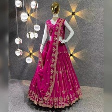 Stylish Faux Georgette Lehenga Choli With Dupatta For Wedding  Reception