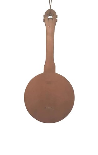 Rustic Wood Banjo Replica 20" L x 9" W x 4.5" D Wall Mounted Holder Box, used - Afbeelding 4 van 10