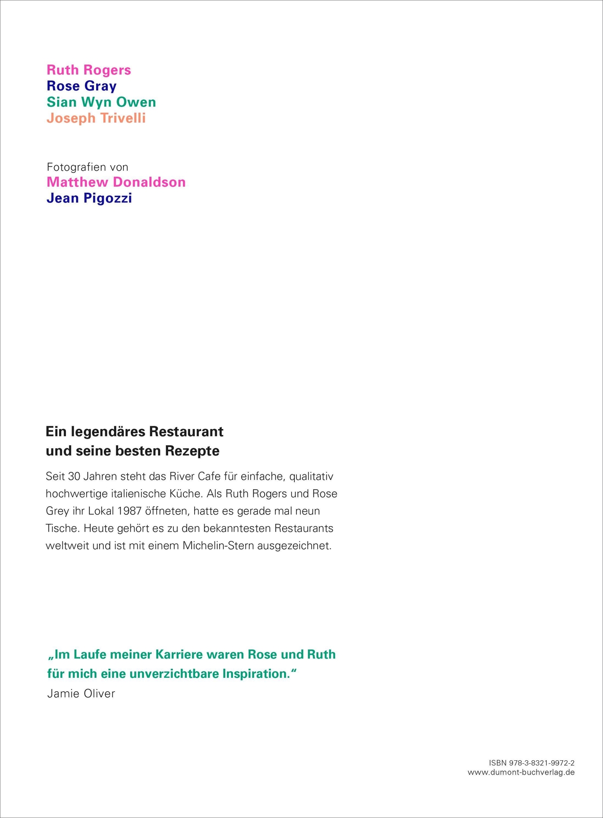 Thumbnail - Ruth Rogers (u. A.) | River Cafe 30 | Buch | Deutsch (2019) | 320 S.