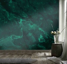 3D Dark Green Texture Wallpaper Wall Mural Removable Self-adhesive Sticker 798