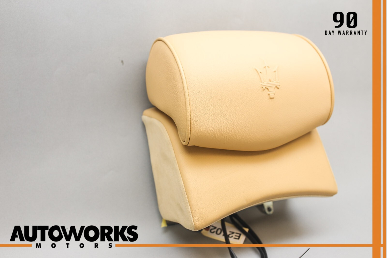 03-13 Maserati Quattroporte M139 Rear Center Seat Head Rest Headrest Cuoio OEM